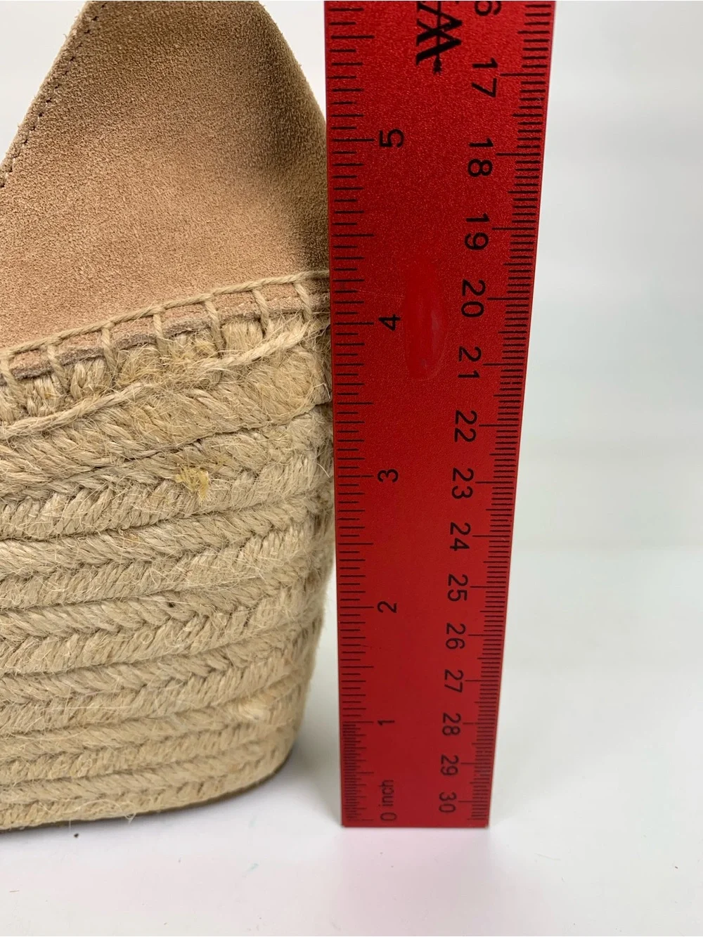 NEW! Soludos Positano Women Platform Wedge Sandals Size 11.0 M, Desert Tan Suede